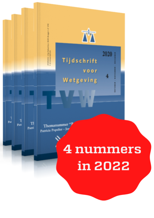 Tijdschrift voor Wetgeving (TVW) jaargang 2022