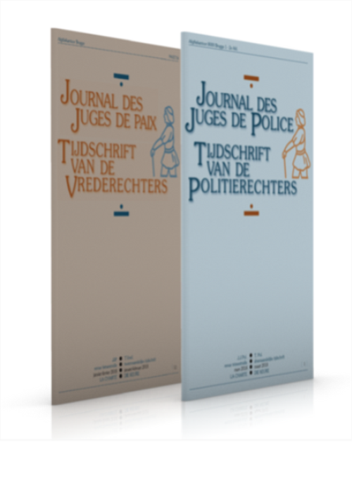 Tijdschrift Van De Vrede- En Politierechters / Journal Des Juges De ...