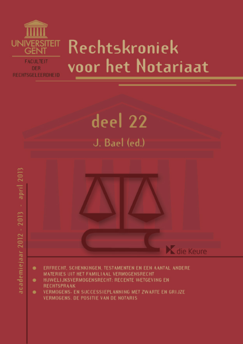 Rechtskroniek voor het notariaat deel 22