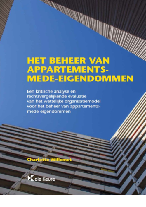 Het Beheer Van Appartementsmede-eigendommen - Burgerlijk Recht Boek ...