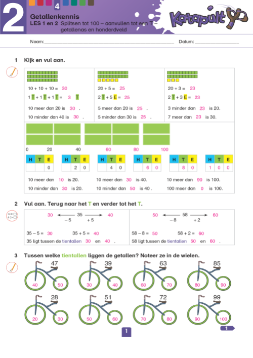 Katapult 2 - correctiesleutel werkboek target 4