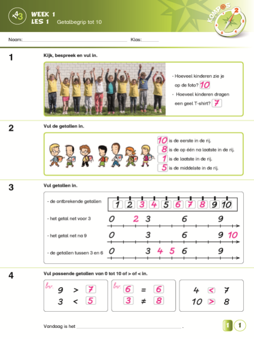 Komp@s 2 - correctiesleutel werkboek 1