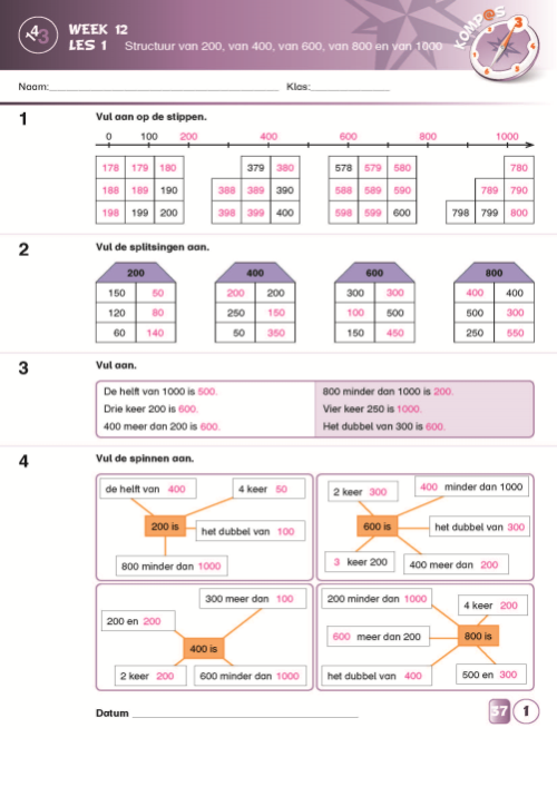 Komp@s 3 - correctiesleutel werkboek 3