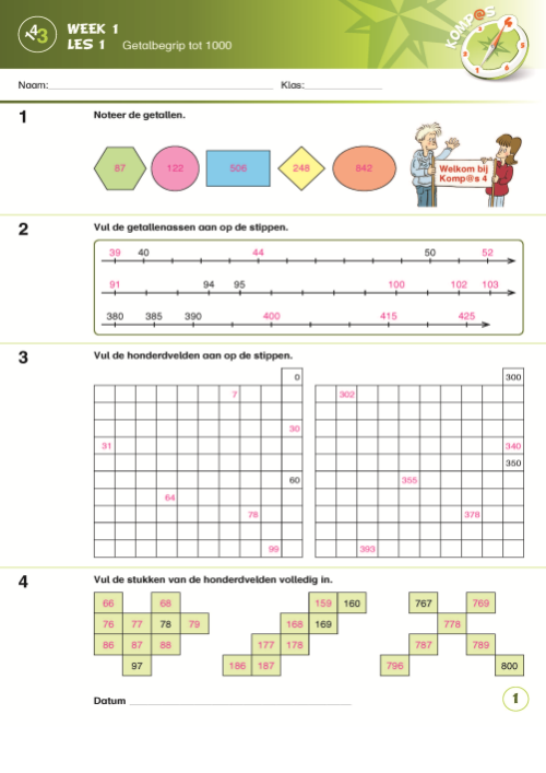 Komp@s 4 - correctiesleutel werkboek 1