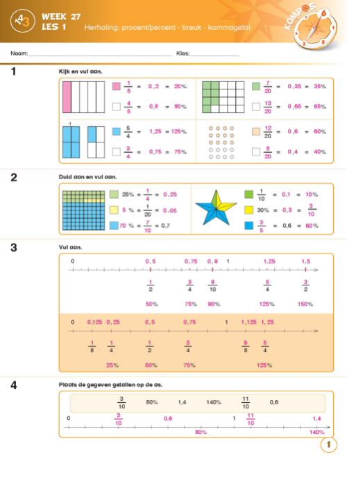 Komp@s 6 - correctiesleutel werkboek 6
