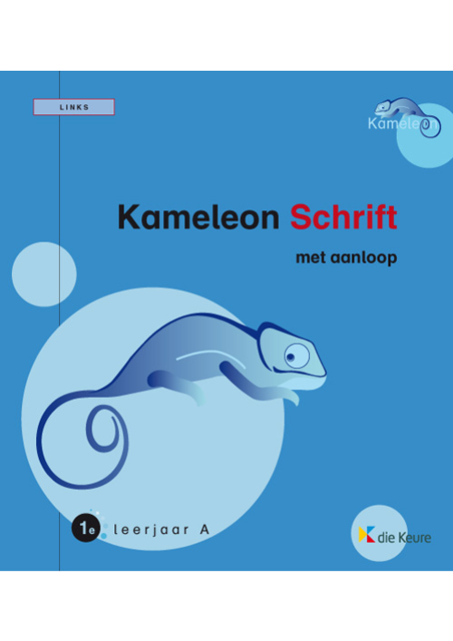 Kameleon schrift 1A links - met aanloop