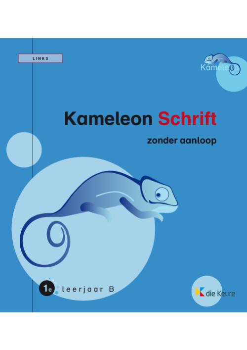 Kameleon schrift 1B links - zonder aanloop
