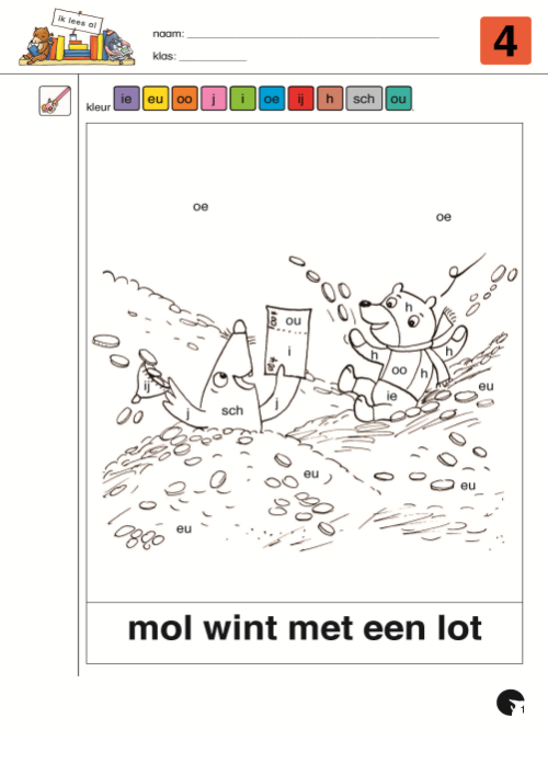 mol en beer - 'Ik lees al' - werkboek 4