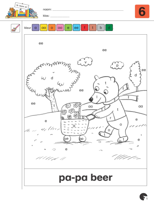 mol en beer - 'Ik lees al' - werkboek 6