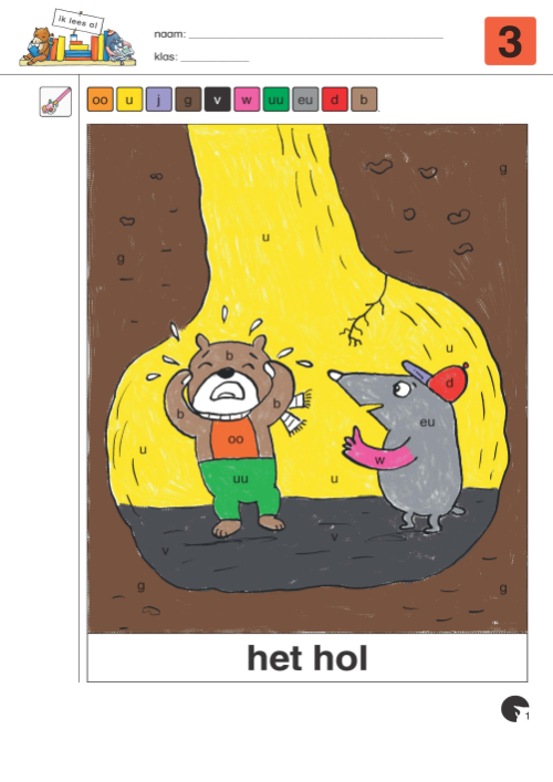 mol en beer - 'Ik lees al' - correctiesleutel 3