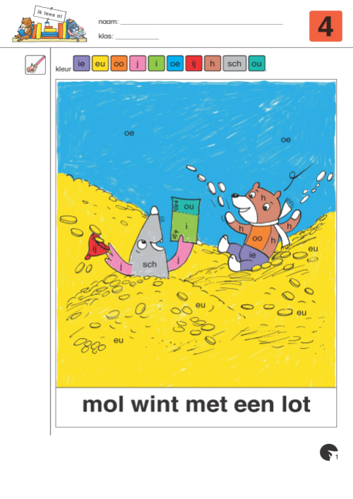 mol en beer - 'Ik lees al' - correctiesleutel 4