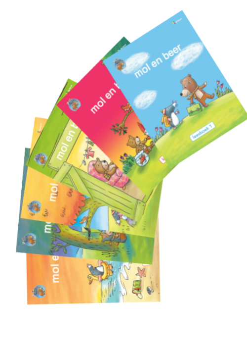 NIEUW - mol en beer - set van 6 leesboeken