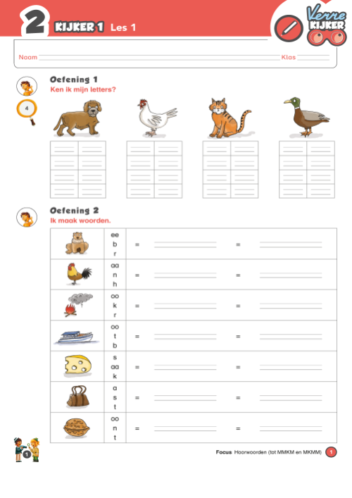 Verrekijker 2 spelling - set van 4 werkboeken