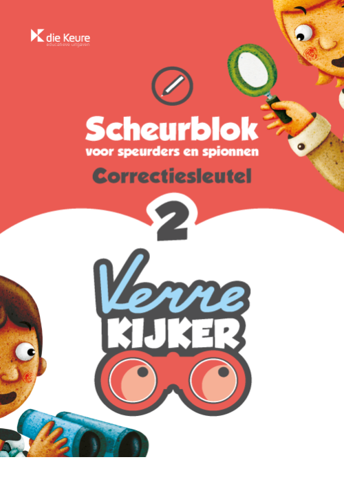 Verrekijker 2 spelling - correctiesleutel scheurblok