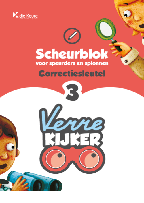 Verrekijker 3 spelling - correctiesleutel scheurblok
