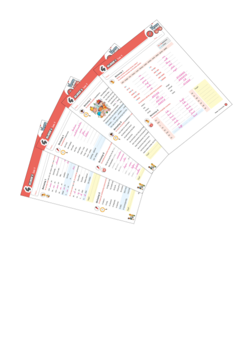 Verrekijker 4 spelling - set correctiesleutels werkboeken kijker 1-8