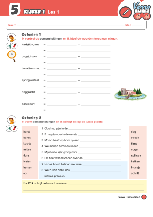 Verrekijker 5 spelling - set van 4 werkboeken