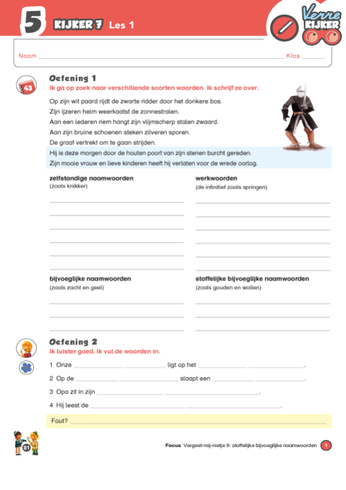 Verrekijker 5 spelling - werkboek kijker 7 en 8