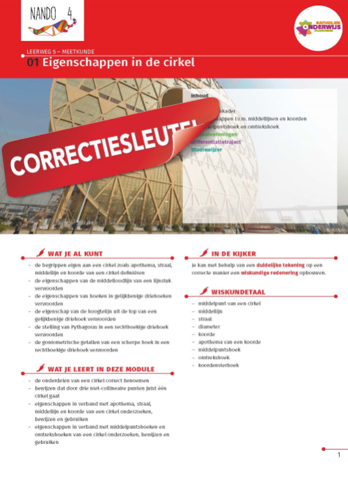 Nando 4 - KathOndVla - set correctiesleutels leerplan D