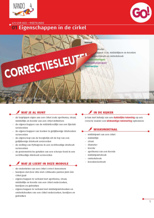 Nando 4 - GO! - set correctiesleutels 4/5 uur TSO/KSO (incl. ringmap)